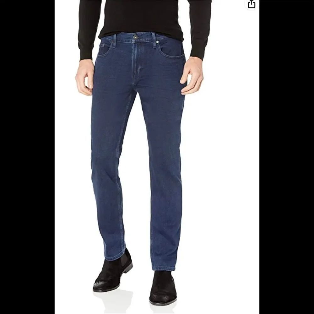 Paige Federal slim straight dark wash jeans 31